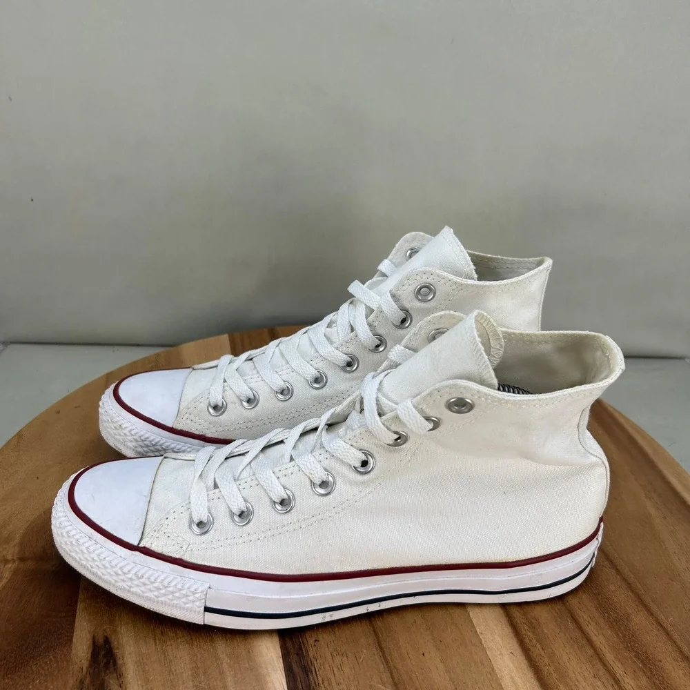 Converse Chuck Taylor All Star High Top White Sneakers M7650 Mens 8 Womens 10 - Picture 3 of 7